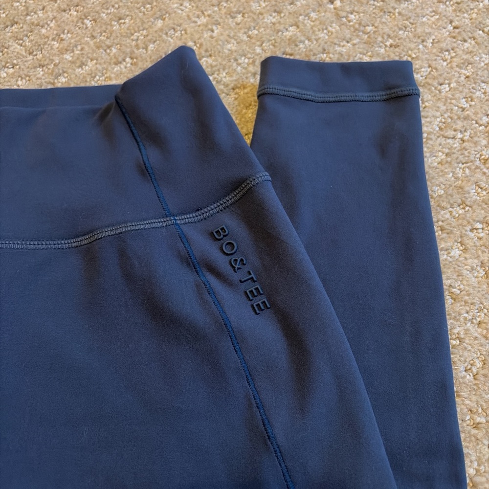 BO&Tee Women's Blue High-Waist Leggings